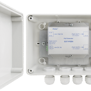 EXTENDER POE W OBUDOWIE HERMETYCZNEJ DO 2 KAMER IP Pulsar EXT-POE4H 48V
